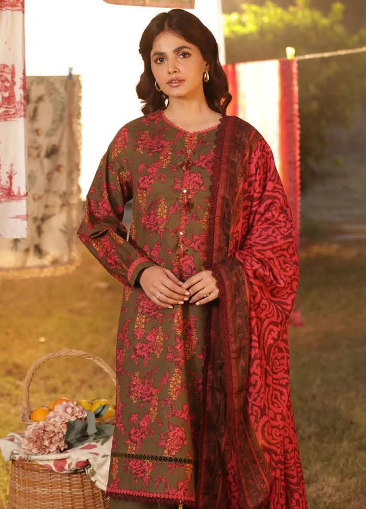 Asim Jofa Printed Lawn Suits Unstitched 3 Piece AJ25P3 AJUBJ-19 - Summer Collection