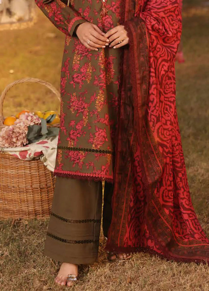 Asim Jofa Printed Lawn Suits Unstitched 3 Piece AJ25P3 AJUBJ-19 - Summer Collection