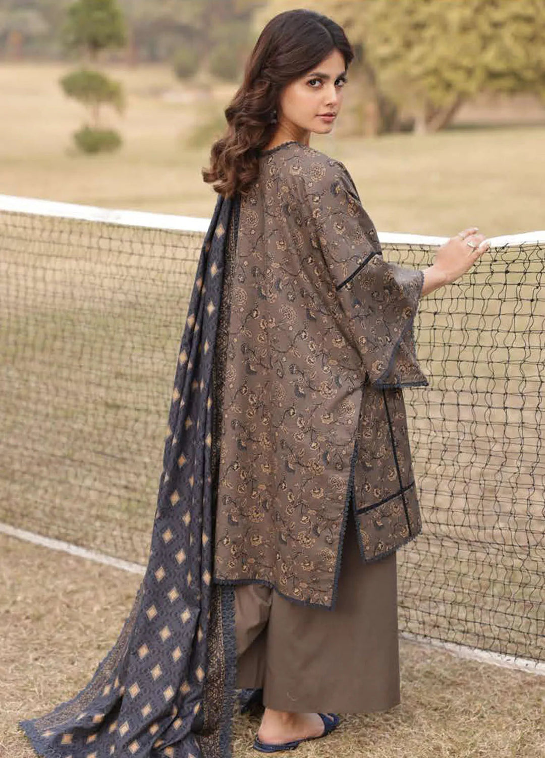Asim Jofa Printed Lawn Suits Unstitched 3 Piece AJ25P3 AJUBJ-20 - Summer Collection