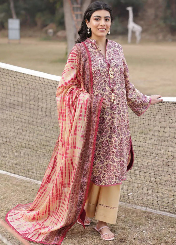 Asim Jofa Printed Lawn Suits Unstitched 3 Piece AJ25P3 AJUBJ-21 - Summer Collection