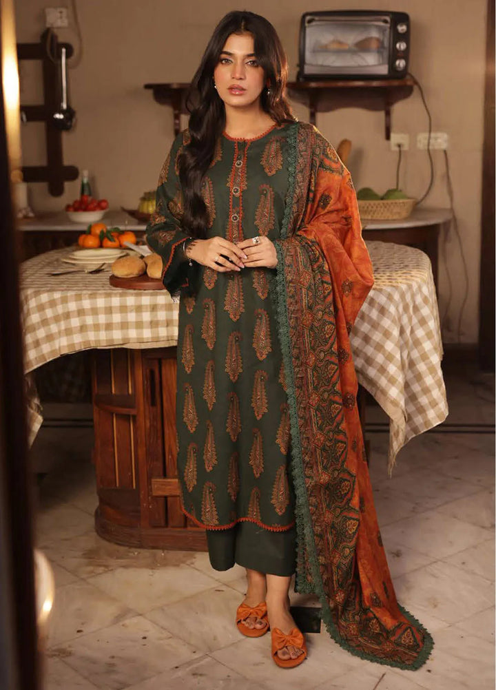 Asim Jofa Printed Lawn Suits Unstitched 3 Piece AJ25P3 AJUBJ-22 - Summer Collection