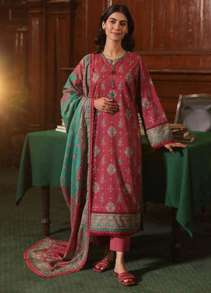 Asim Jofa Printed Lawn Suits Unstitched 3 Piece AJ25P3 AJUBJ-38 - Summer Collection