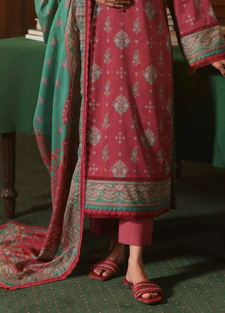 Asim Jofa Printed Lawn Suits Unstitched 3 Piece AJ25P3 AJUBJ-38 - Summer Collection