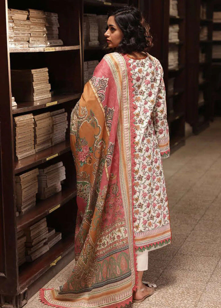 Asim Jofa Printed Lawn Suits Unstitched 3 Piece AJ25P3 AJUBJ-41 - Summer Collection