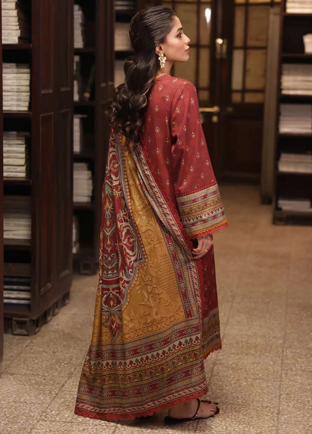 Asim Jofa Printed Lawn Suits Unstitched 3 Piece AJ25P3 AJUBJ-42 - Summer Collection