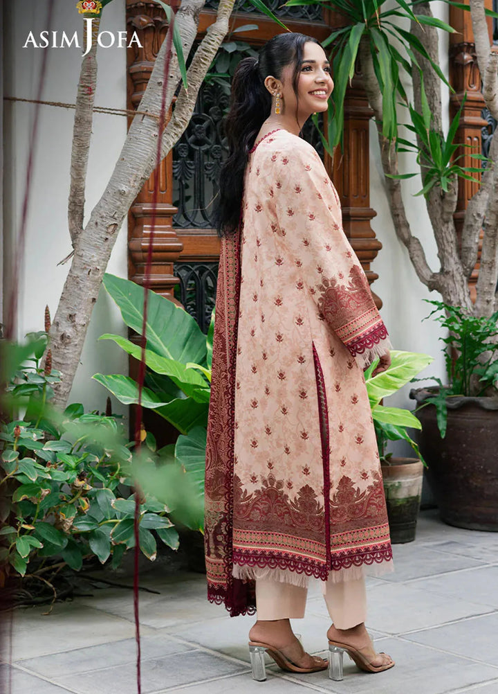 Asim Jofa Printed Lawn Suits Unstitched 3 Piece AJ25P4 AJUUB-22 - Summer Collection