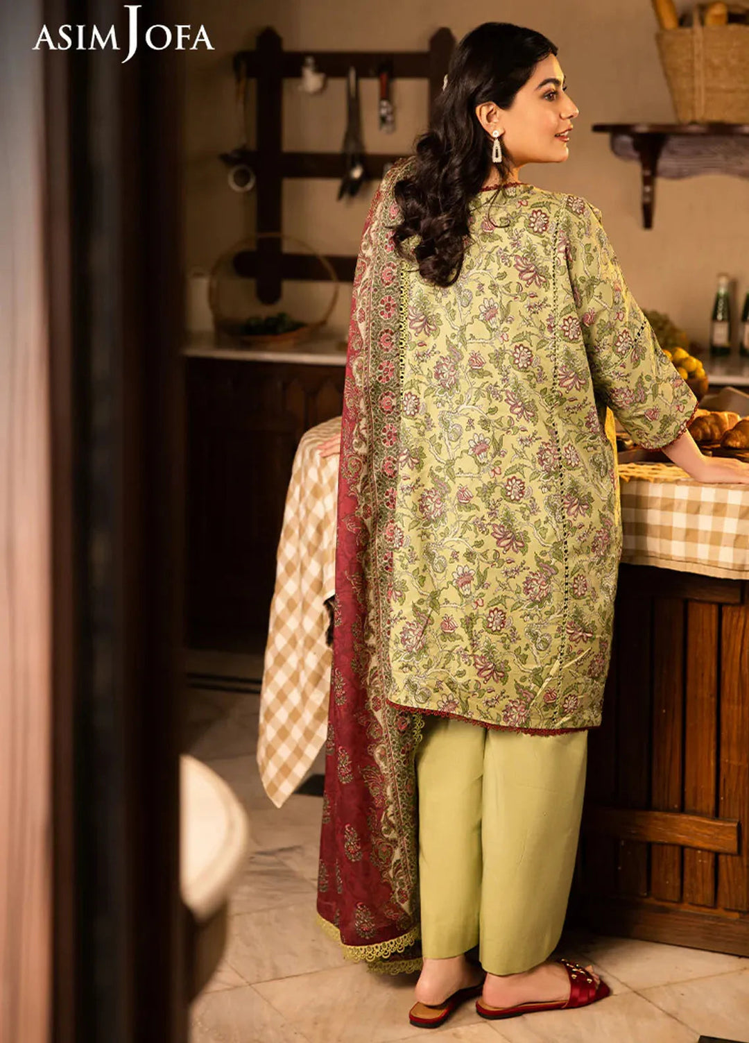 Asim Jofa Printed Lawn Suits Unstitched 3 Piece AJ25P5 AJUBJ-31 - Summer Collection