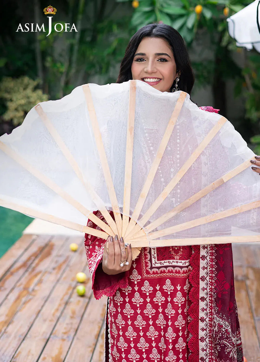 Asim Jofa Printed Lawn Suits Unstitched 3 Piece AJ25P6 AJUUB-32 - Summer Collection