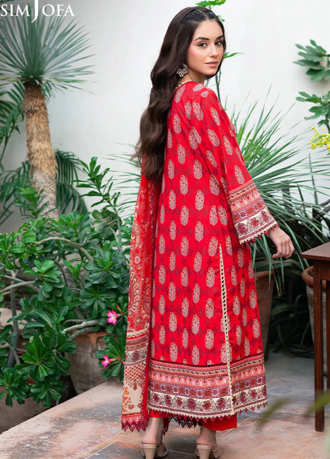 Asim Jofa Printed Lawn Suits Unstitched 3 Piece AJ25P6 AJUUB-35 - Summer Collection