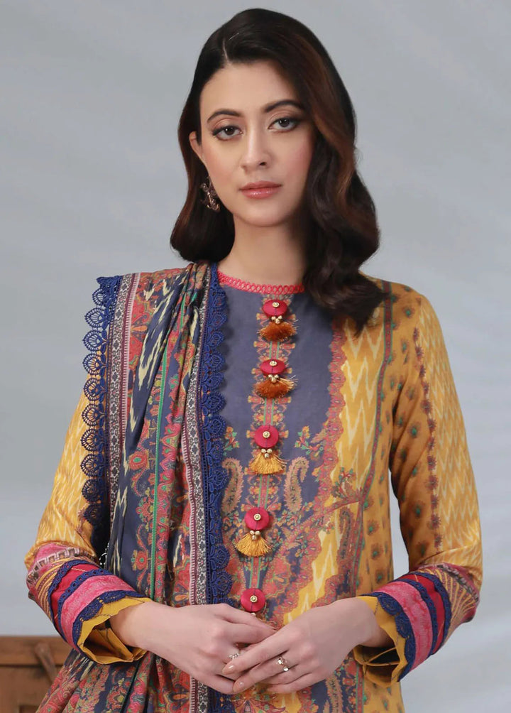 Asim Jofa Printed Lawn Unstitched Suit 3 Piece AJ23-P2 AJBP-35 - Summer Collection