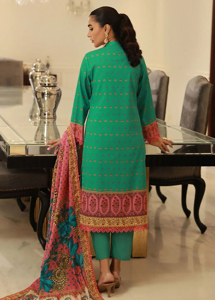 Asim Jofa Printed Lawn Unstitched Suit 3 Piece AJ24PU AJUN-03 - Summer Collection