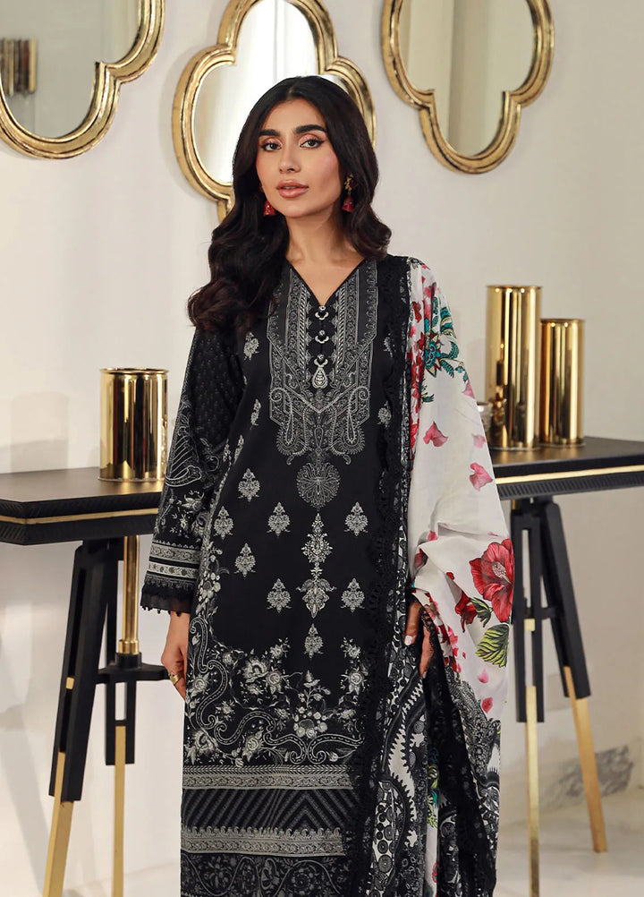 Asim Jofa Printed Lawn Unstitched Suit 3 Piece AJ24PU AJUN-05 - Summer Collection
