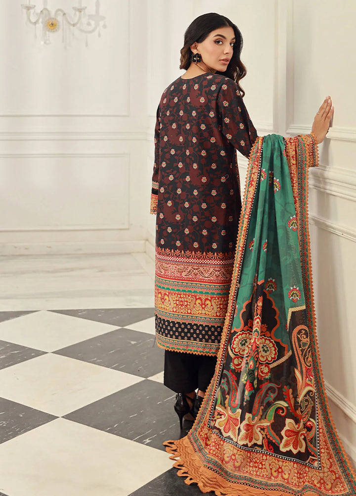 Asim Jofa Printed Lawn Unstitched Suit 3 Piece AJ24PU AJUN-15 - Summer Collection