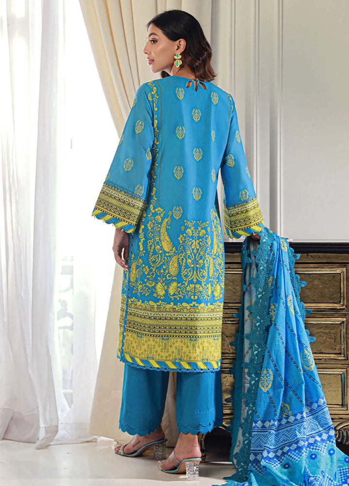 Asim Jofa Printed Lawn Unstitched Suit 3 Piece AJ24PU AJUN-16 - Summer Collection