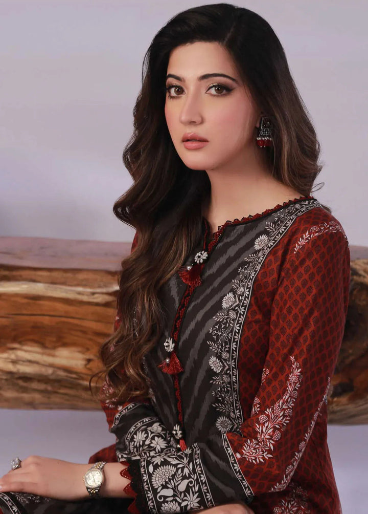 Asim Jofa Printed Lawn Unstitched Suit Kurti AJ23-P2 AJBP-58 - Summer Collection