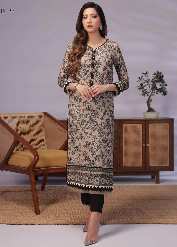 Asim Jofa Printed Lawn Unstitched Suit Kurti AJ23-P2 AJBP-59 - Summer Collection