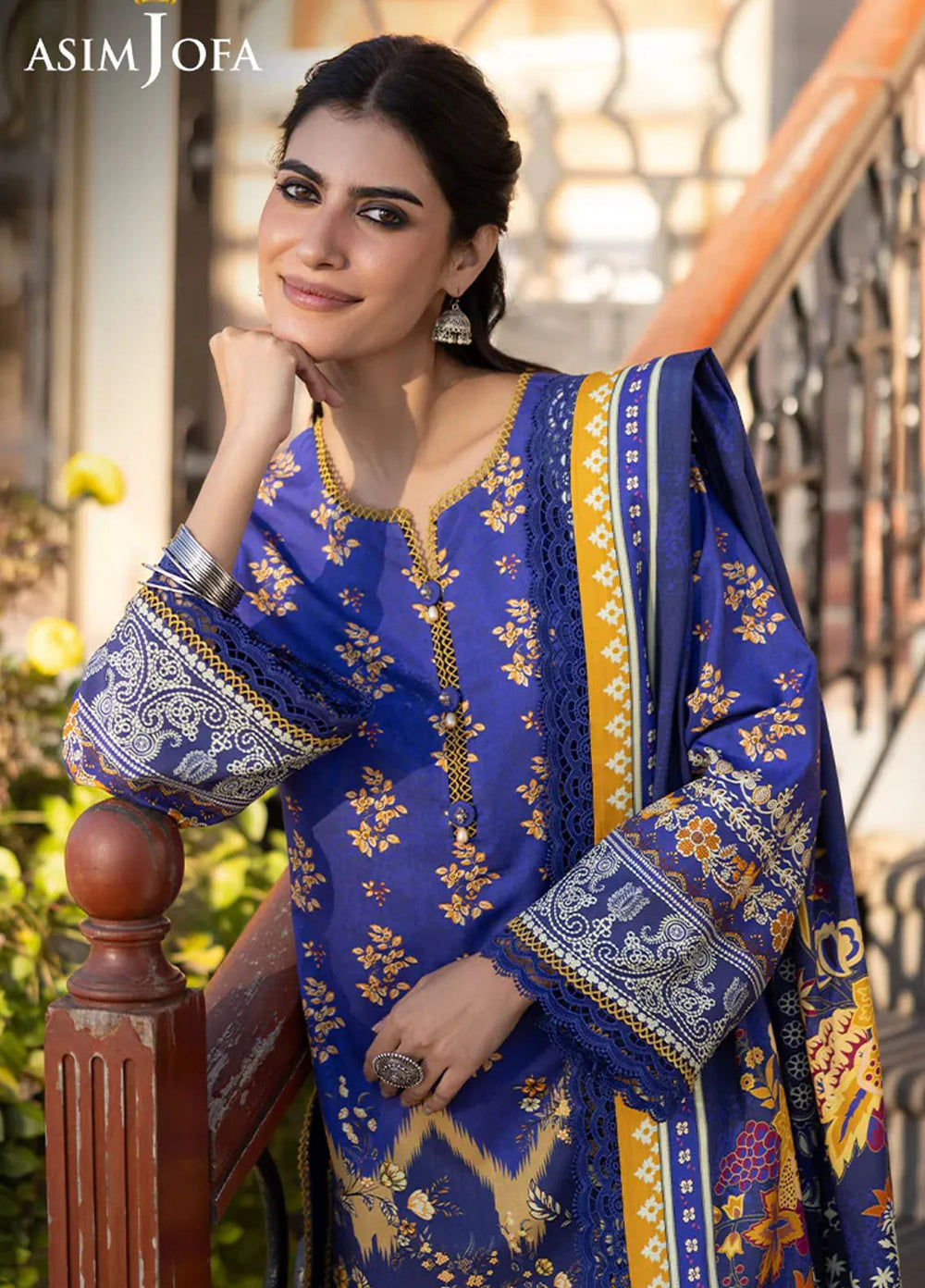 Asim Jofa Printed Viscose Suits Unstitched 3 Piece AJ24UW AJUW-68 - Winter Collection