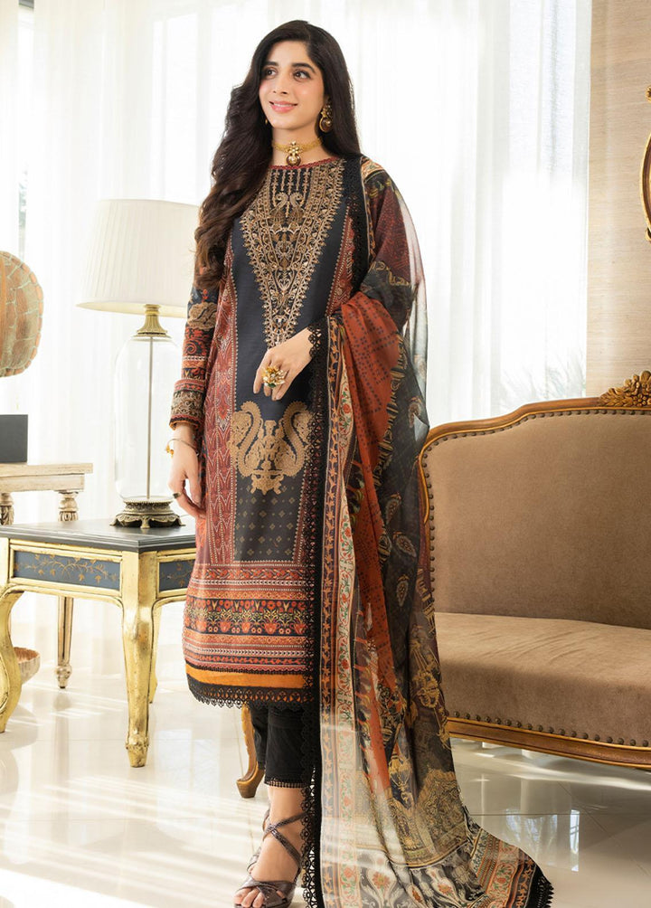 Asim Jofa Embroidered Lawn Suits Unstitched 3 Piece AJ23P AJS-01 - Summer Collection