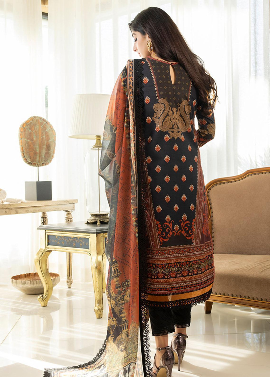 Asim Jofa Embroidered Lawn Suits Unstitched 3 Piece AJ23P AJS-01 - Summer Collection