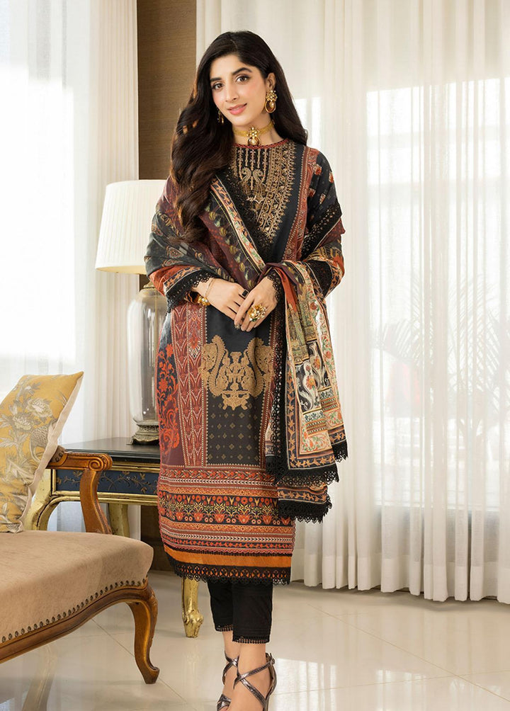 Asim Jofa Embroidered Lawn Suits Unstitched 3 Piece AJ23P AJS-01 - Summer Collection