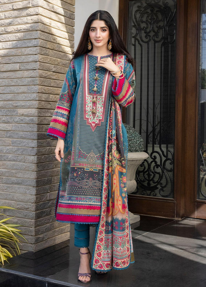Asim Jofa Printed Lawn Suits Unstitched 2 Piece AJ23P AJS-03 - Summer Collection