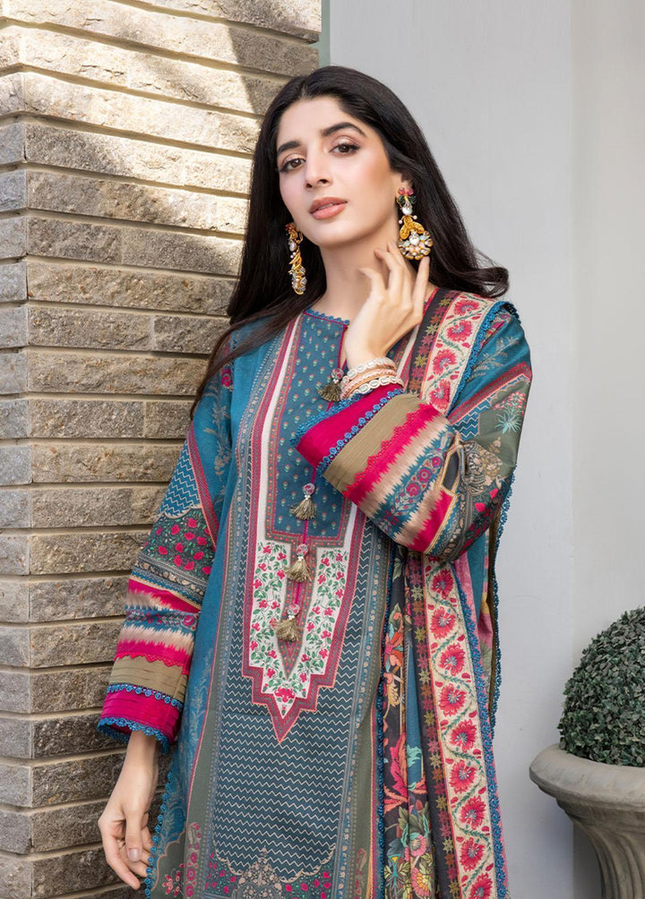 Asim Jofa Printed Lawn Suits Unstitched 2 Piece AJ23P AJS-03 - Summer Collection