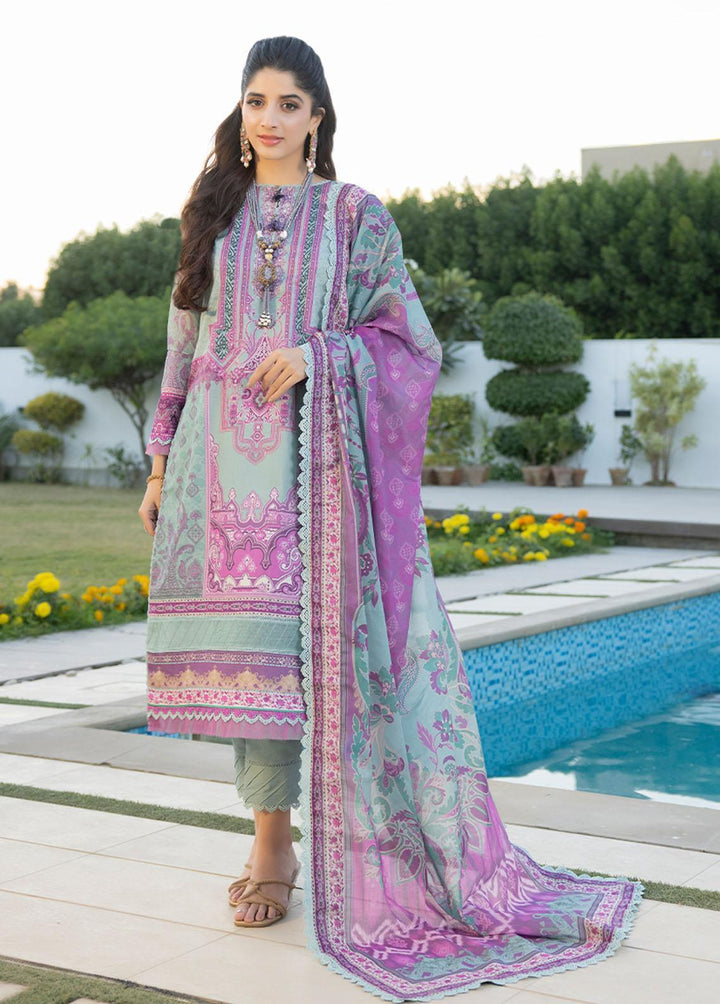 Asim Jofa Printed Lawn Suits Unstitched 3 Piece AJ23P AJS-06 - Summer Collection