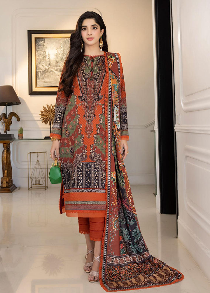 Asim Jofa Printed Lawn Suits Unstitched 2 Piece AJ23P AJS-08 - Summer Collection