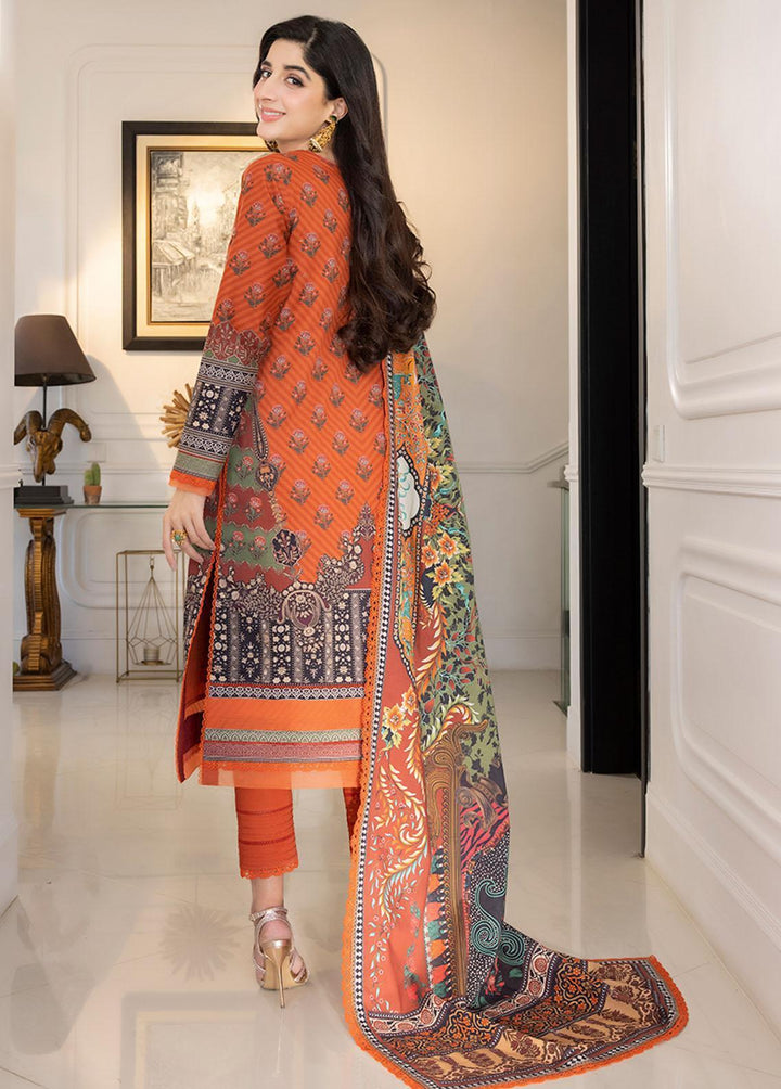 Asim Jofa Printed Lawn Suits Unstitched 2 Piece AJ23P AJS-08 - Summer Collection
