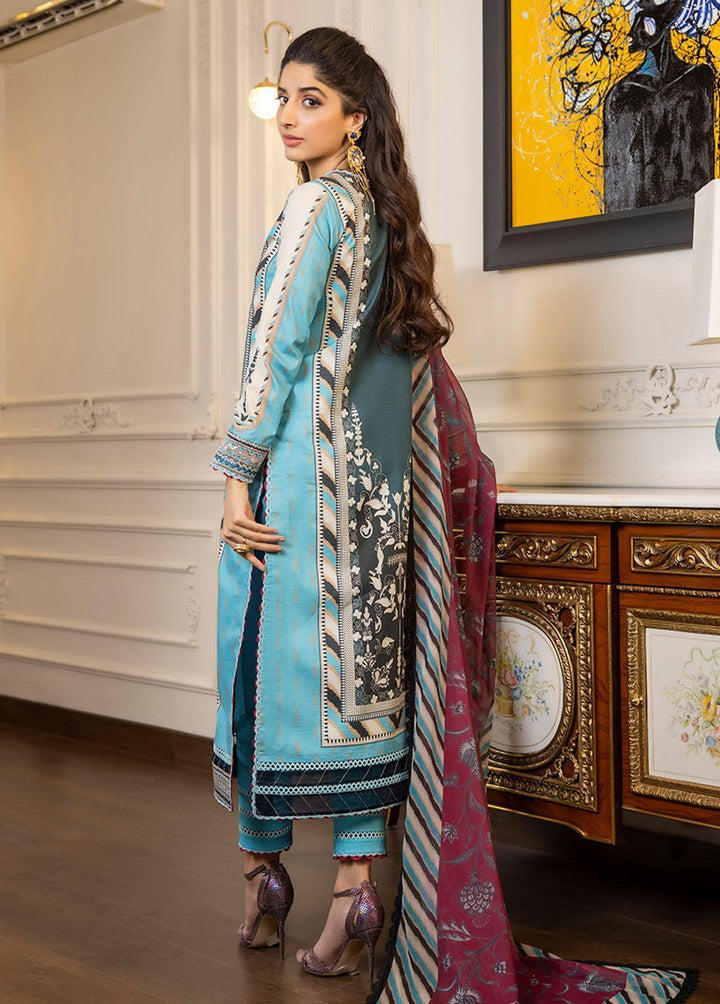 Asim Jofa Embroidered Lawn Suits Unstitched 3 Piece AJ23P AJS-09 - Summer Collection