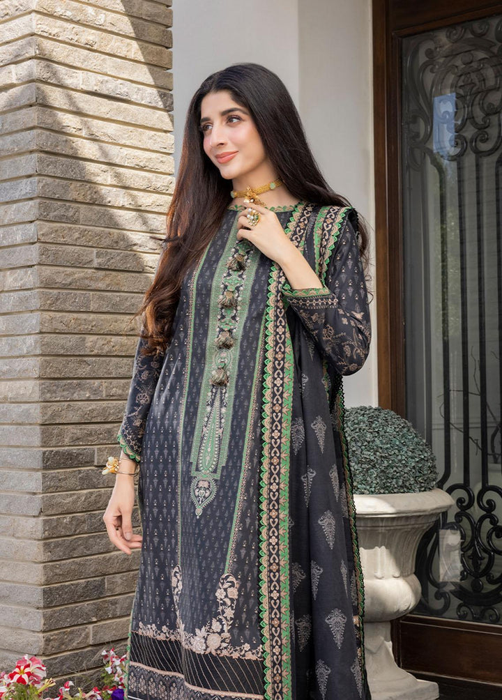 Asim Jofa Printed Lawn Suits Unstitched 3 Piece AJ23P AJS-10 - Summer Collection