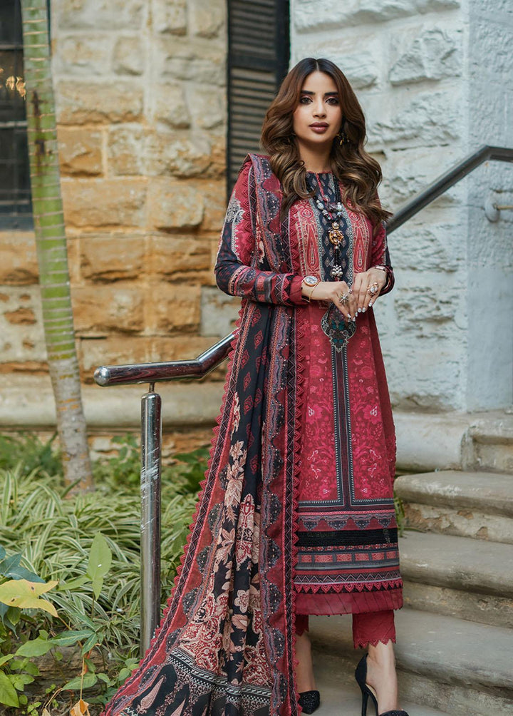 Asim Jofa Embroidered Lawn Suits Unstitched 2 Piece AJ23P AJS-12 - Summer Collection