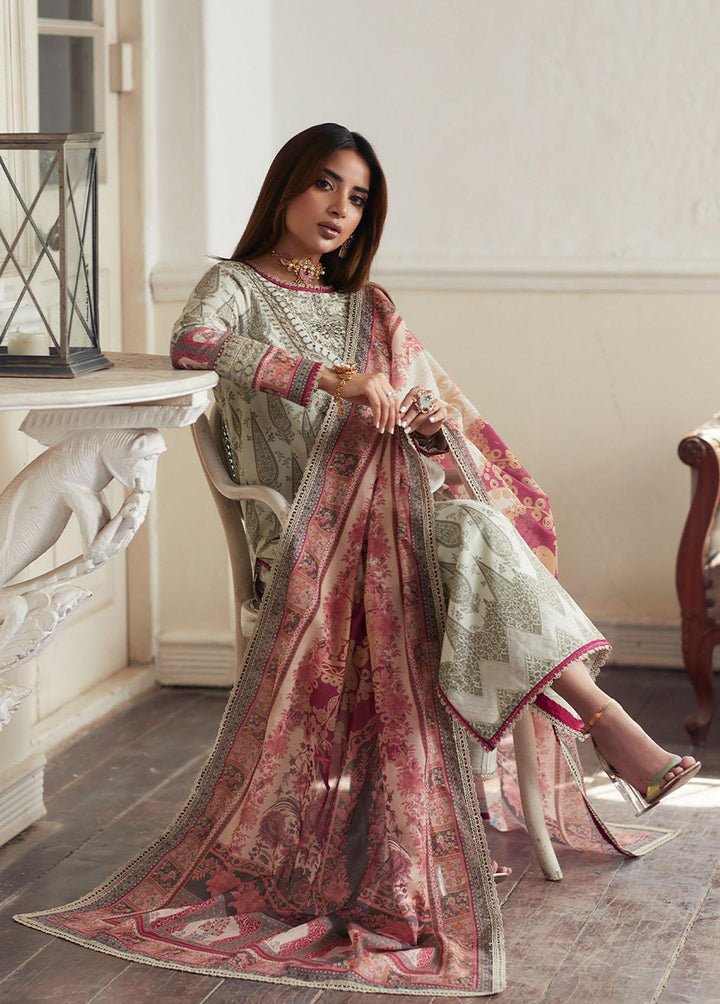 Asim Jofa Printed Lawn Suits Unstitched 2 Piece AJ23P AJS-13 - Summer Collection