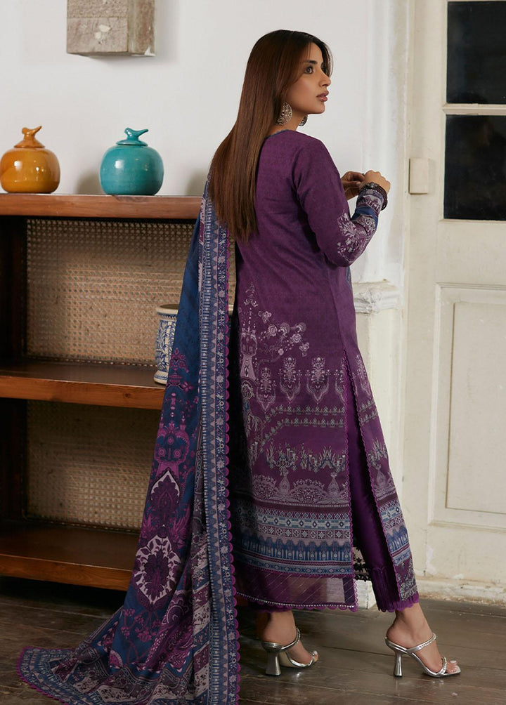 Asim Jofa Embroidered Lawn Suits Unstitched 2 Piece AJ23P AJS-14 - Summer Collection