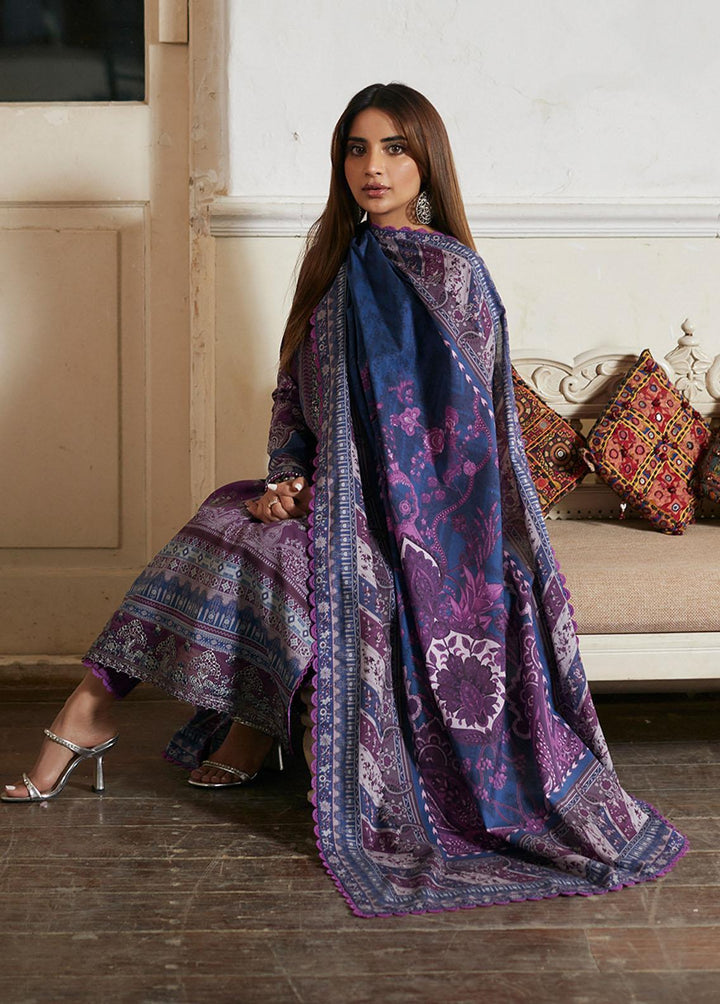 Asim Jofa Embroidered Lawn Suits Unstitched 2 Piece AJ23P AJS-14 - Summer Collection