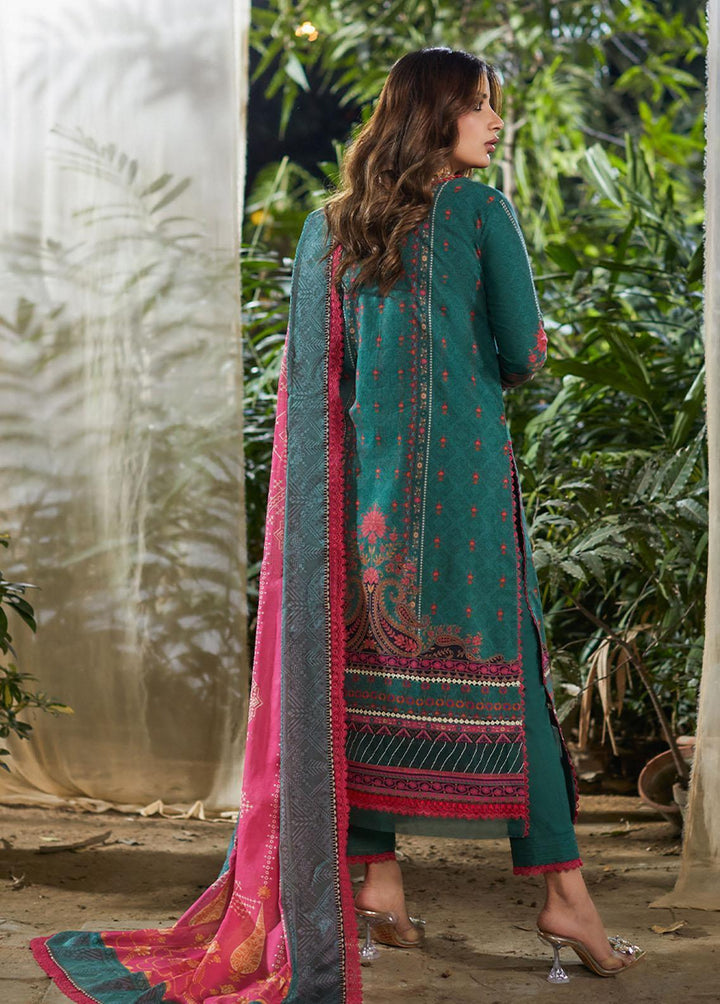 Asim Jofa Printed Lawn Suits Unstitched 2 Piece AJ23P AJS-16 - Summer Collection