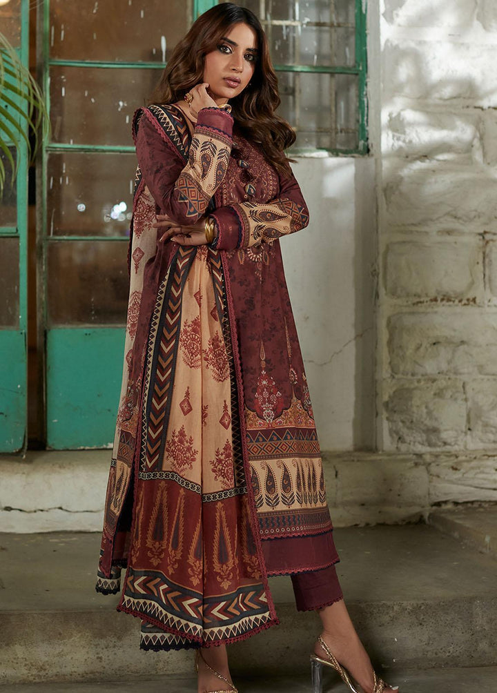 Asim Jofa Printed Lawn Suits Unstitched 2 Piece AJ23P AJS-17 - Summer Collection