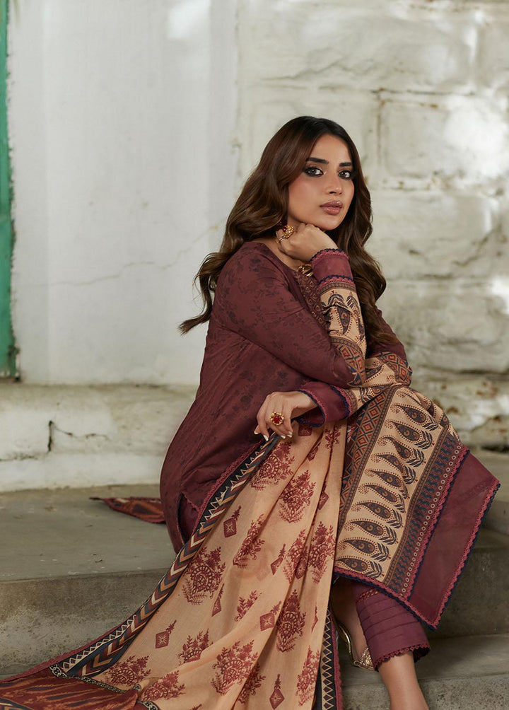 Asim Jofa Printed Lawn Suits Unstitched 2 Piece AJ23P AJS-17 - Summer Collection