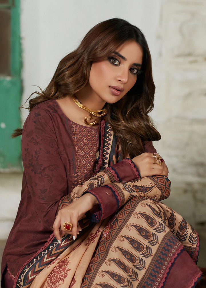 Asim Jofa Printed Lawn Suits Unstitched 2 Piece AJ23P AJS-17 - Summer Collection