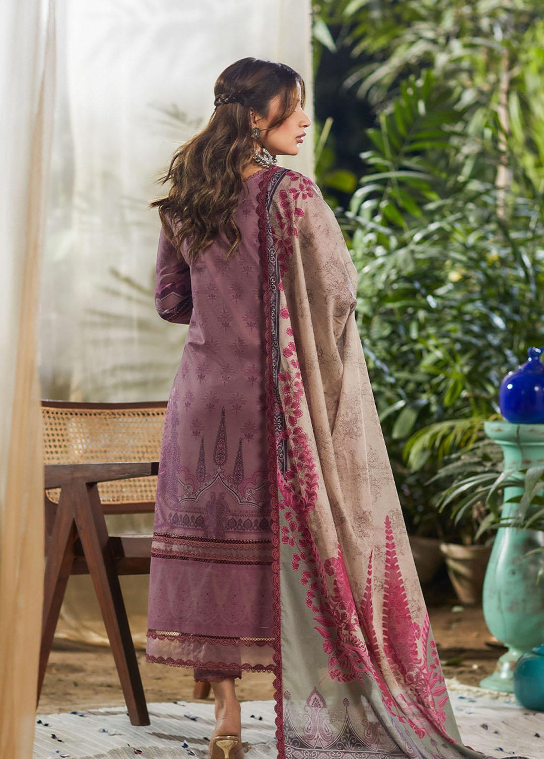 Asim Jofa Embroidered Lawn Suits Unstitched 2 Piece AJ23P AJS-19 - Summer Collection