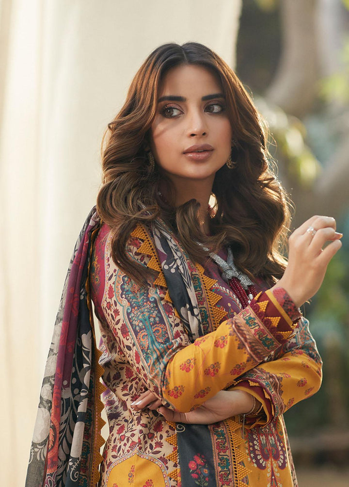 Asim Jofa Printed Lawn Suits Unstitched 3 Piece AJ23P AJS-21 - Summer Collection