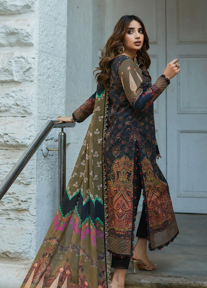 Asim Jofa Embroidered Lawn Suits Unstitched 2 Piece AJ23P AJS-22 - Summer Collection