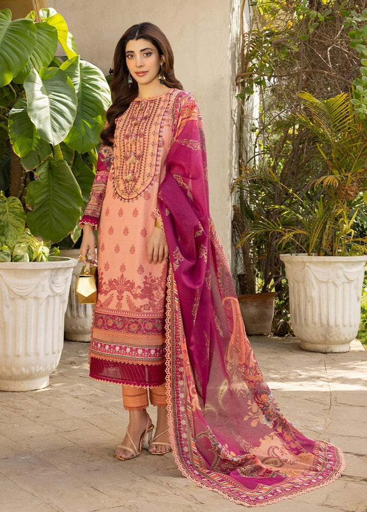 Asim Jofa Embroidered Lawn Suits Unstitched 3 Piece AJ23P AJS-23 - Summer Collection