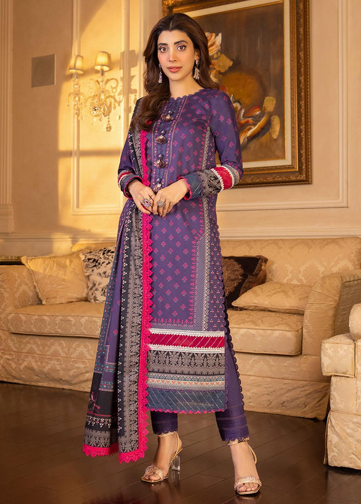 Asim Jofa Printed Lawn Suits Unstitched 2 Piece AJ23P AJS-24 - Summer Collection