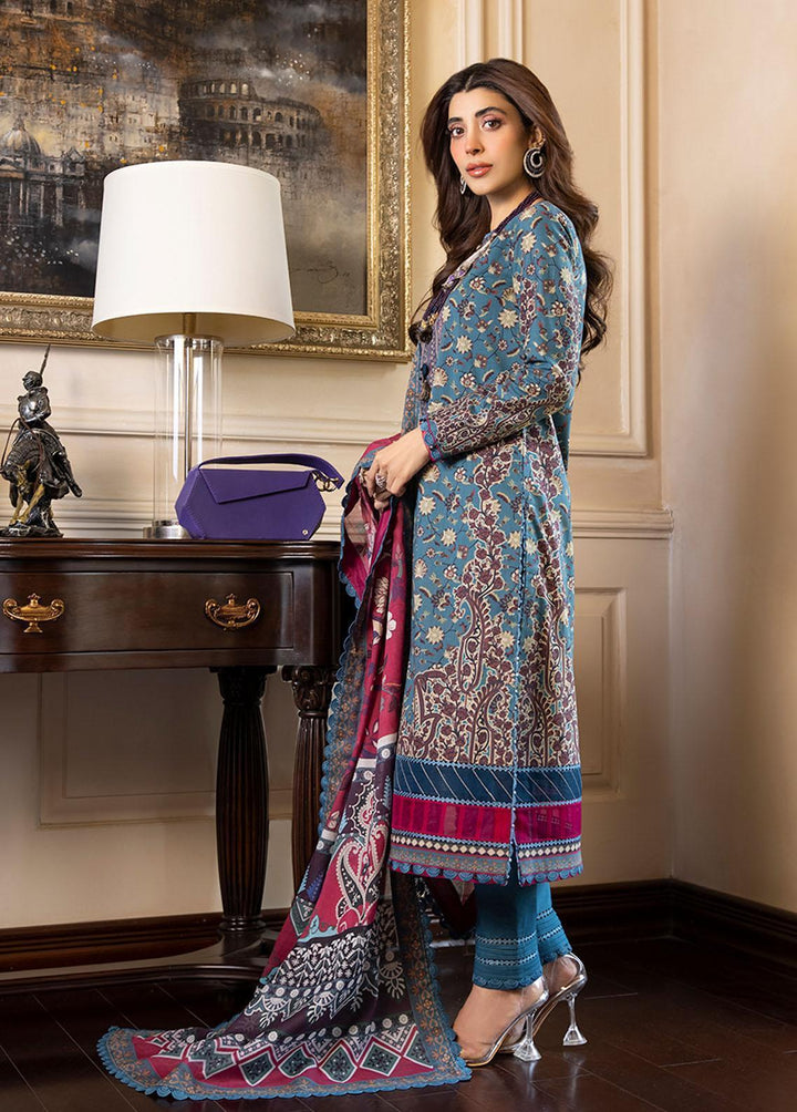 Asim Jofa Printed Lawn Suits Unstitched 2 Piece AJ23P AJS-27 - Summer Collection