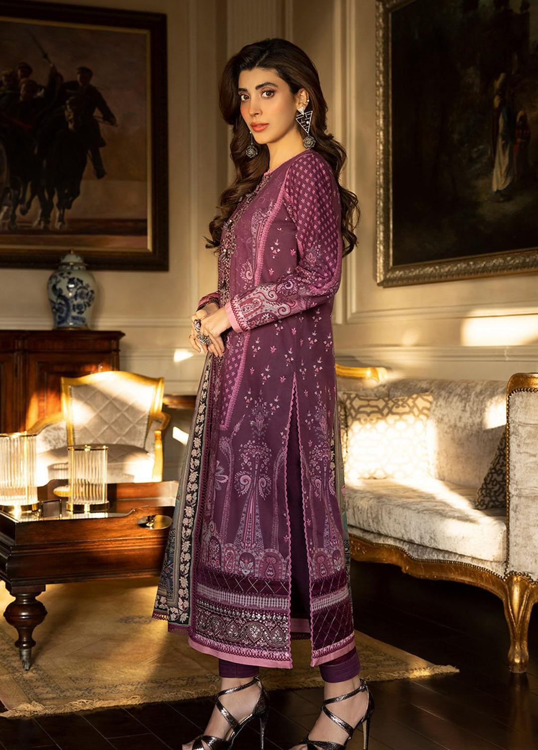 Asim Jofa Embroidered Lawn Suits Unstitched 2 Piece AJ23P AJS-28 - Summer Collection