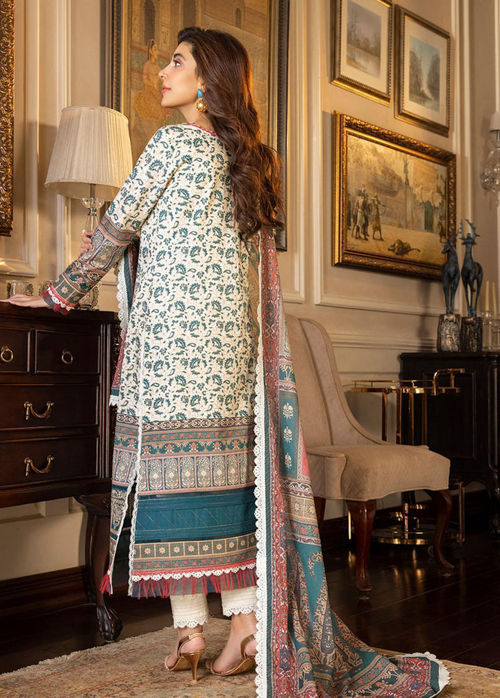 Asim Jofa Embroidered Lawn Suits Unstitched 2 Piece AJ23P AJS-29 - Summer Collection