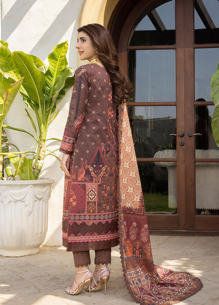Asim Jofa Printed Lawn Suits Unstitched 3 Piece AJ23P AJS-30 - Summer Collection