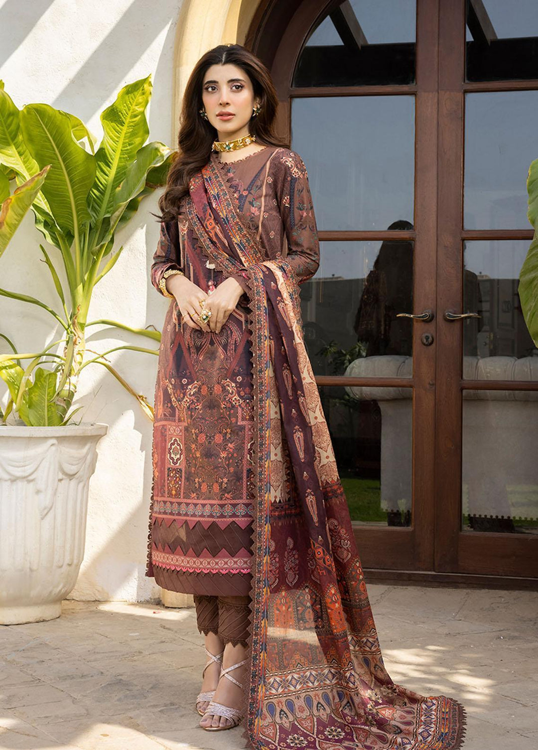 Asim Jofa Printed Lawn Suits Unstitched 3 Piece AJ23P AJS-30 - Summer Collection