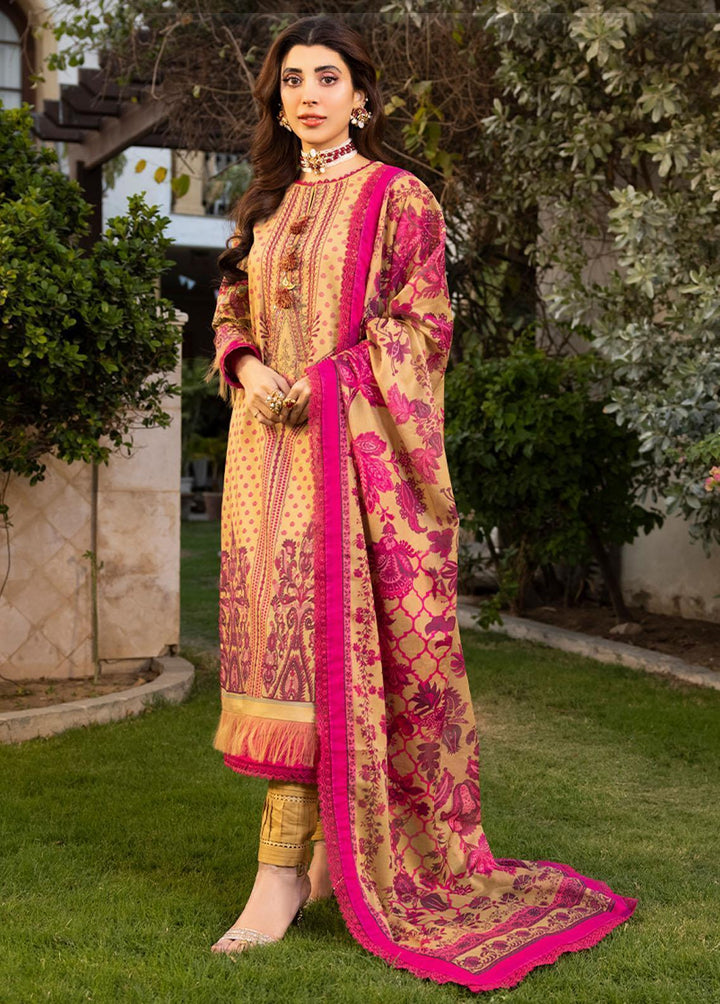 Asim Jofa Embroidered Lawn Suits Unstitched 3 Piece AJ23P AJS-31 - Summer Collection